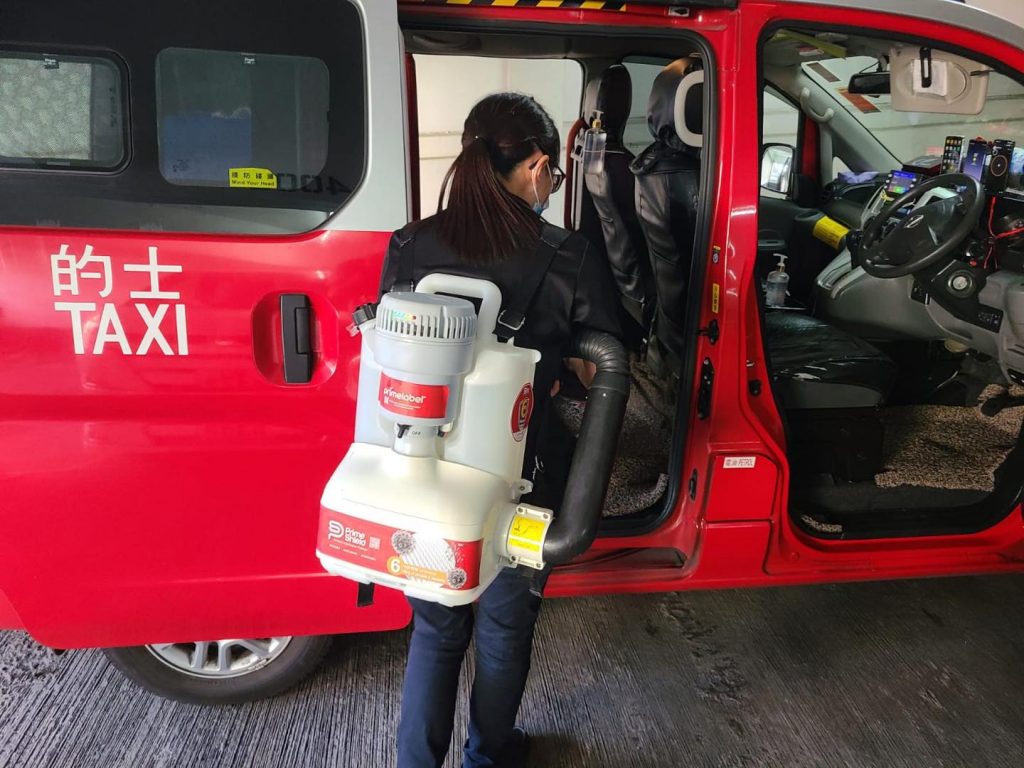 車箱已經進行消毒